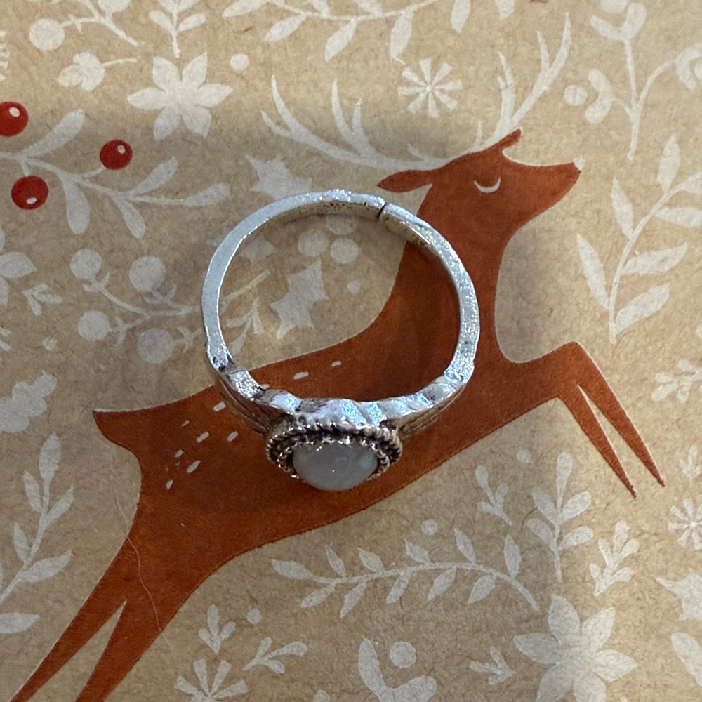 💍 Vintage opalite Silver Ring ☀️
